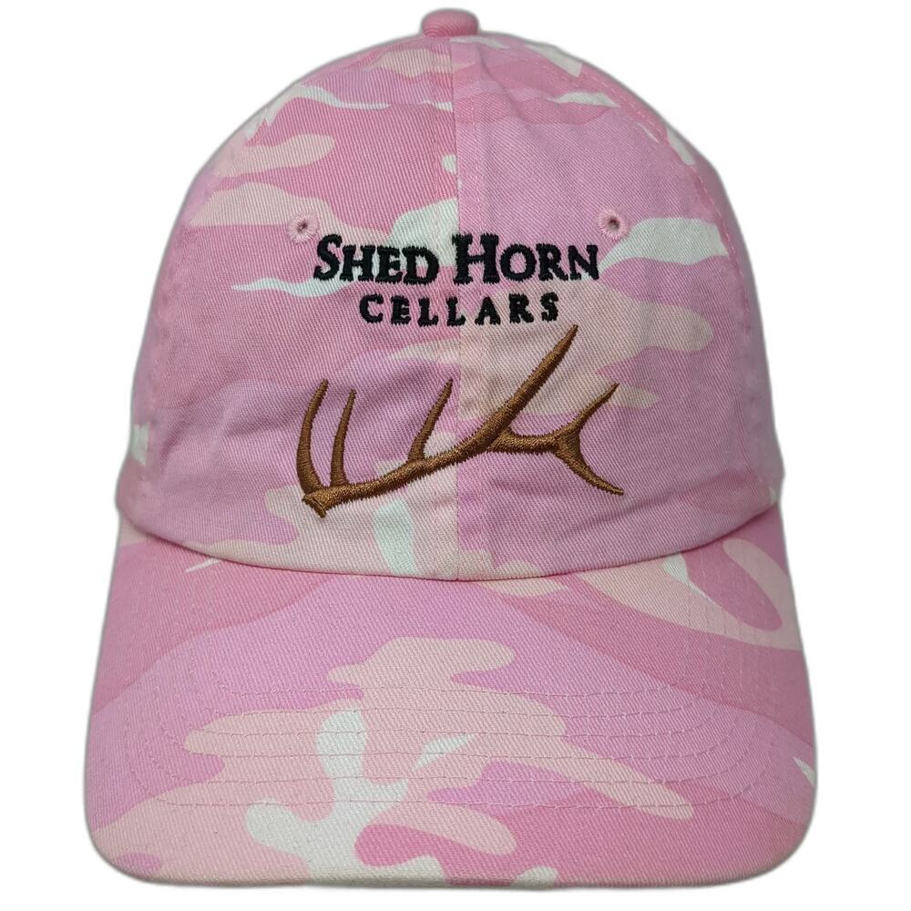 Port Authority Shed Horn Cellars Pink Camo One Size Antler Baseball Cap Hat